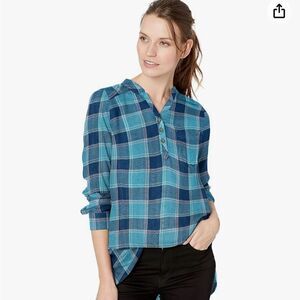 Mountain Khakis Women's Josie Tunic Plaid Shirt Long Sleeve Bluegrass